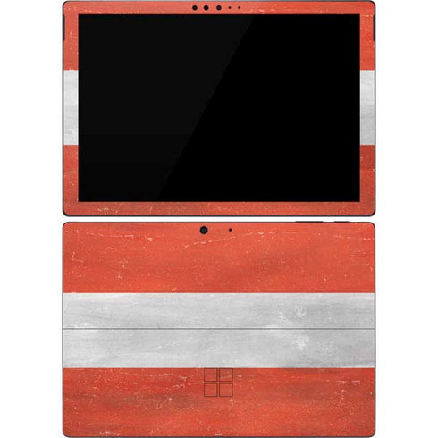 Distressed Austria Flag Surface Pro 7 Skin